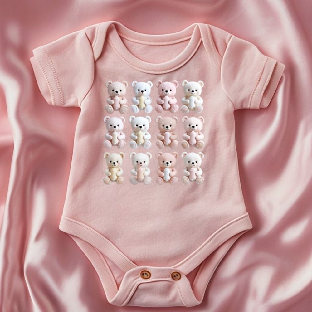 Infant Onesie, Cute Teddy Bear Feed Me, Baby Romper, Baby Shower Gift, Newborn O
